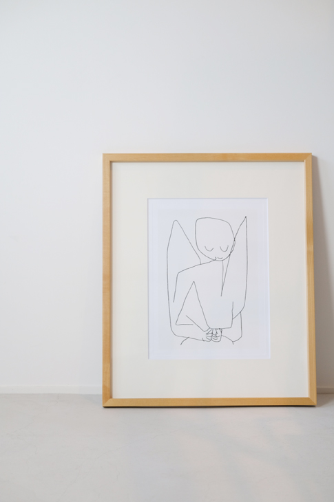 PAUL KLEE (パウル・クレー) | Vergessilcher Engel, 1939 (natural frame) | アートプリント アートポスター フレーム付き 北欧 スカンジナビアン