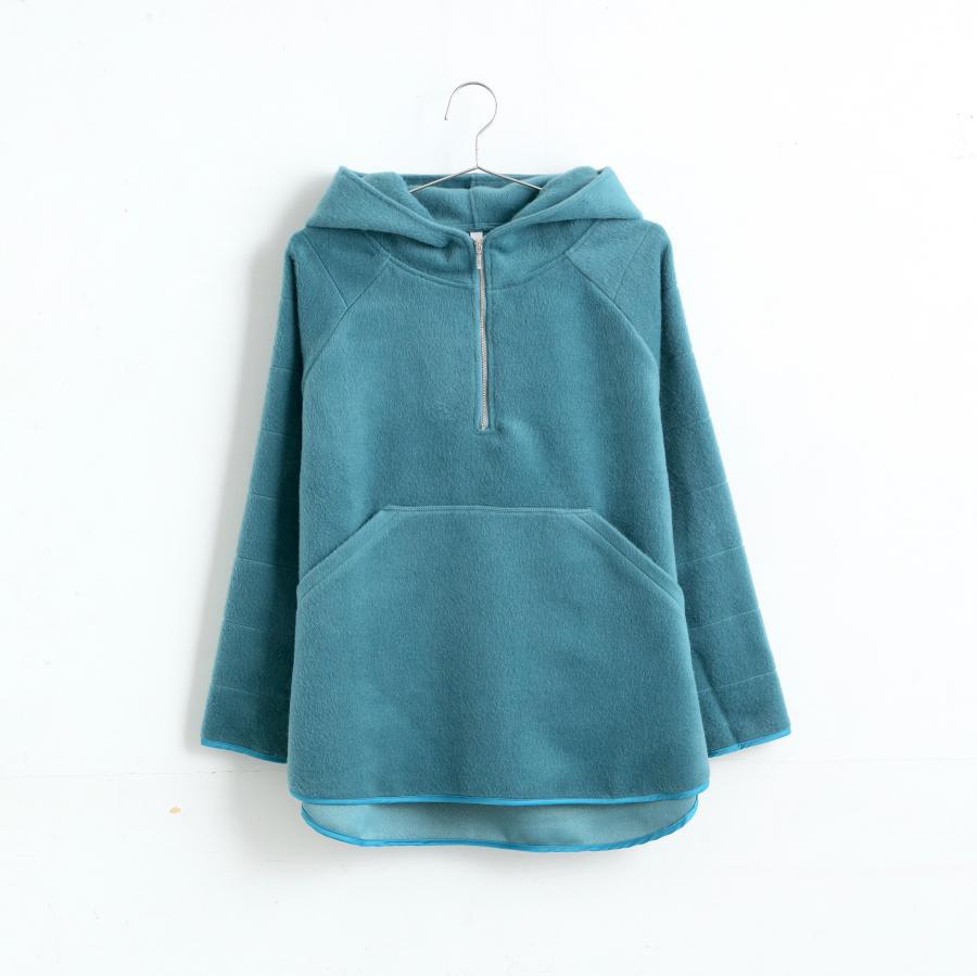 【SALE セール】KELEN (ケレン) | BIG SHAGGY HOODIE "NILDE" (blue green) | トップス Mサイズ 秋冬|北欧雑貨と音楽 HAFEN ハーフェン