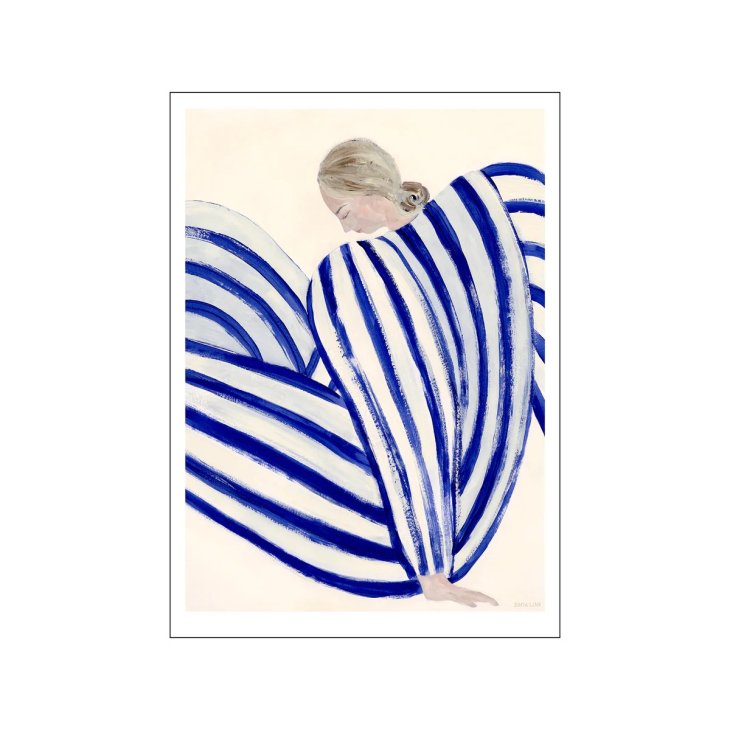 楽天市場】THE POSTER CLUB x Sofia Lind | Blue Stripe At