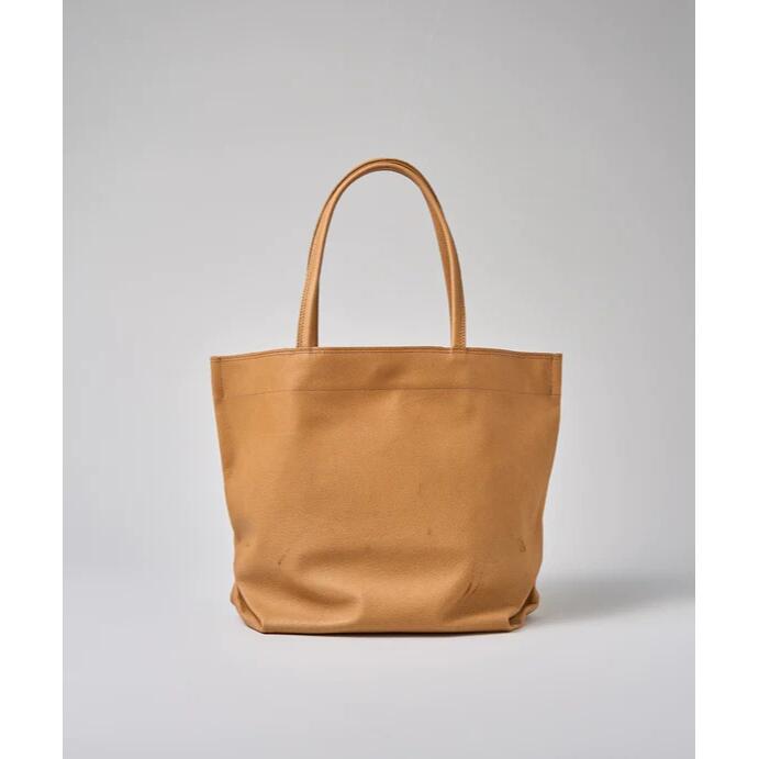 REN | ランチバッグ M (camel) | バッグ レン 無地 シンプル レザーバッグ