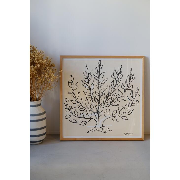 HENRI MATISSE (アンリ・マティス) | Le platane (natural frame) L | アートプリント/アートポスター フレーム付き 北欧 スカンジナビアン 絵画 西洋絵画 インテリア ポスター ポスターフレーム フレーム ポスター 額 額縁 正方形 おしゃれ|北欧雑貨と音楽 HAFEN ハーフェン
