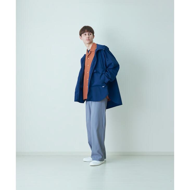 【SALE セール】amne (アンヌ) | NYLON useful hoodie (navy) | size 2 ライトアウター ジャケット アウター お洒落