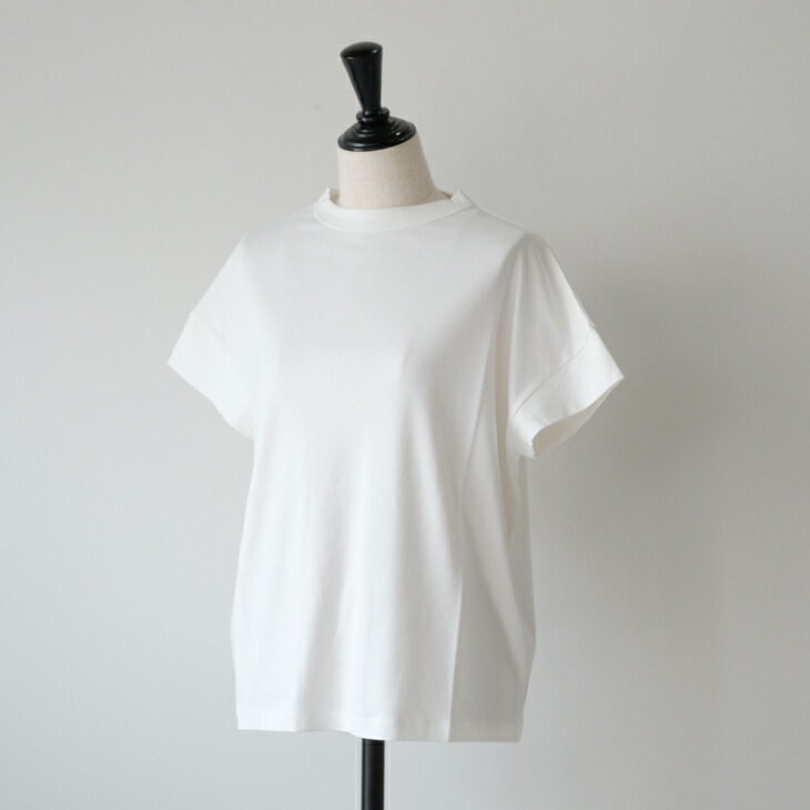 【SALE セール】HENON (エノン) | スピンプラチナム フレンチスリーブPO (white) | トップス シンプル お洒落