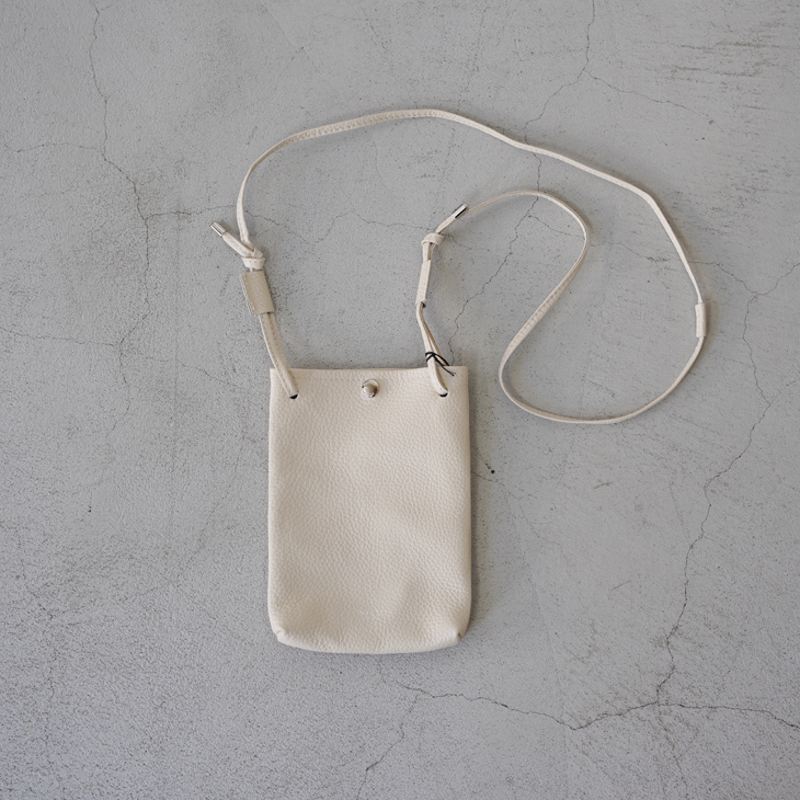 【SALE セール】blancle (ブランクレ) | S.LEATHER SHOULDER (light beige) | ショルダー シンプル お洒落