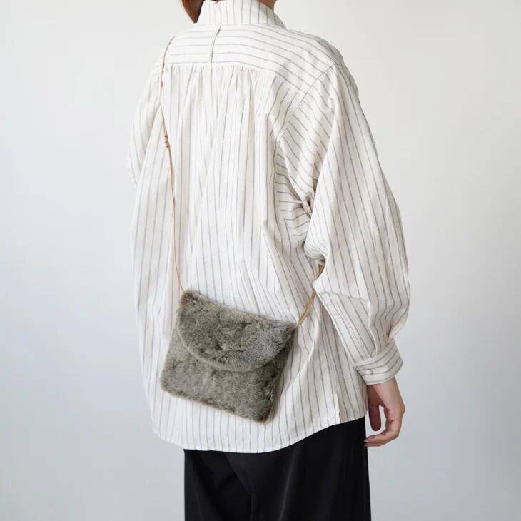【SALE セール】STAMP AND DIARY × Owen Barry | BOO BAG (khaki / light gray) | ショルダーバッグ ポシェット シンプル オーウェンバリー
