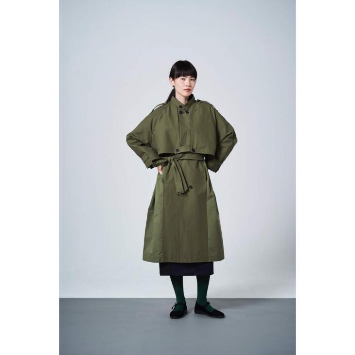 【SALE セール】sneeuw (スニュウ) | トレンチコート (green) | コート アウター お洒落