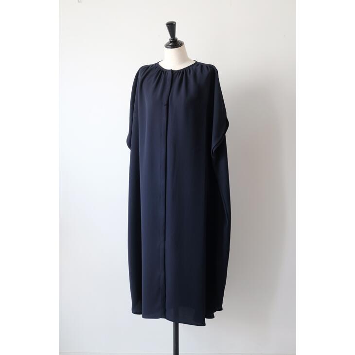 【SALE セール】utilite (ユティリテ) | バルーンワンピース ( navy / gray ) | ワンピース シンプル お洒落｜北欧雑貨と音楽 HAFEN ハーフェン