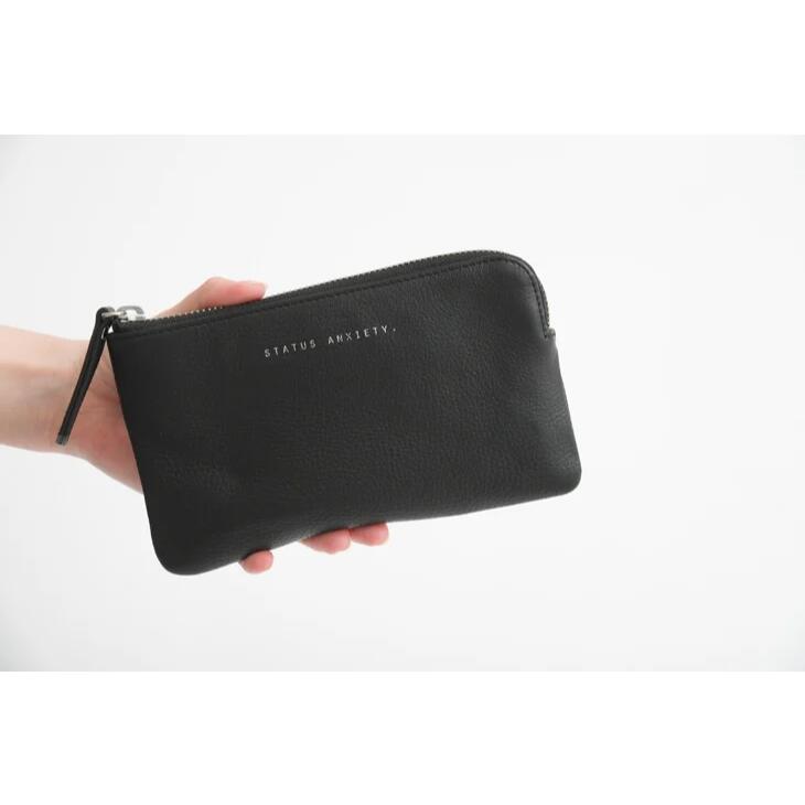 【再入荷】STATUS ANXIETY | SMOKE AND MIRRORS (black) | 財布 ロングウォレット シンプル お洒落