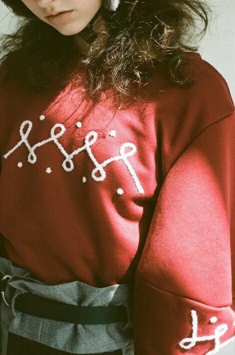 【SALE セール】rikolekt | “EMBLEM PULLOVER” (red) | スウェット【送料無料 リコレクト レッド トップス】