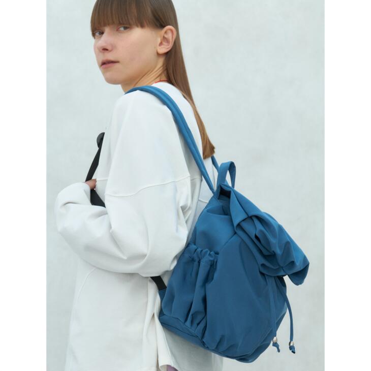 【SALE セール】ACOC (アコック) | Blooming Mini Backpack (deep blue) | バックパック リュック 韓国