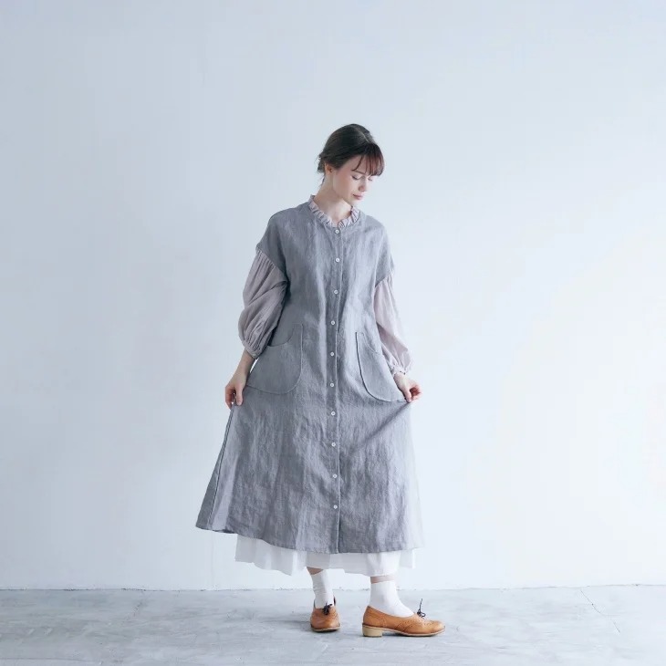 ...MAGARI マガリ...キャンバスリネンタブリエワンピース 楽天市場】【SALE セール】MAGALI | ブロイダリードット＆リネン