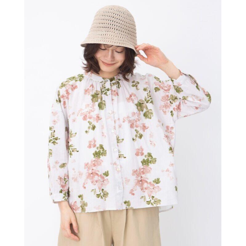 【SALE セール】TUTIE. (ツチエ) | コットンリネンパナマチェックブラウス (pink) | トップス お洒落 チェック TUTIE. (ツチエ) | コットンリネンパナマチェックブラウス (pink