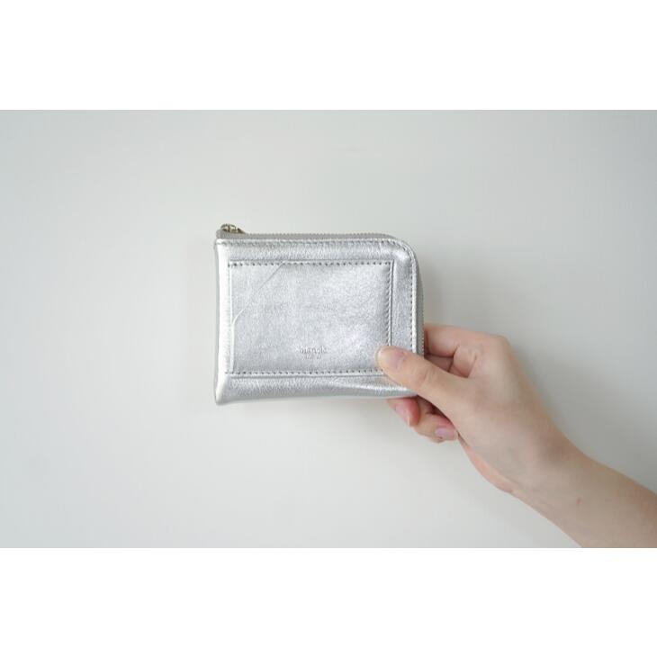 blancle (ブランクレ) | M.LEATHER SHORT L ZIP WALLET (silver) | 財布 ウォレット コンパクトウォレット プレゼント