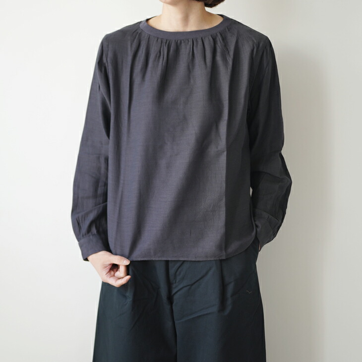 atsutoki(ハツトキ) |twill ティーブラウス グリーン hatsutoki