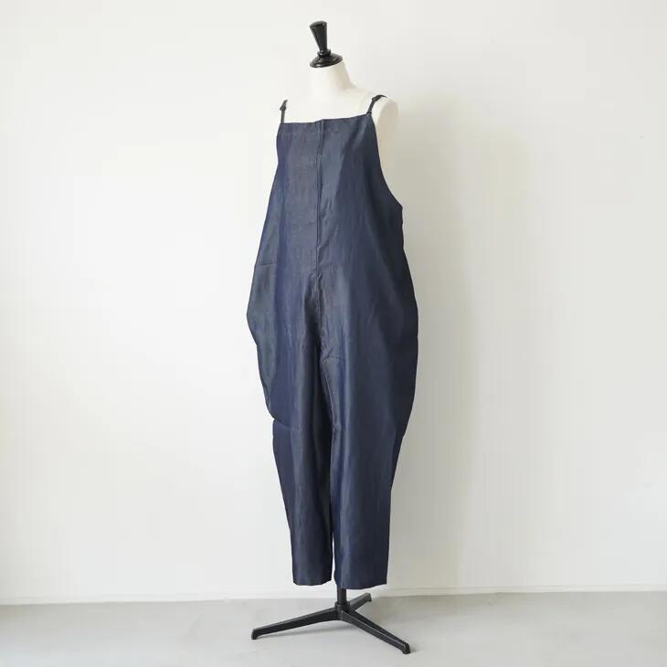 FILUM | 夏のインディゴサロペット (indigo) | サロペット フィルム インディゴ テンセルデニム シルクタッチ