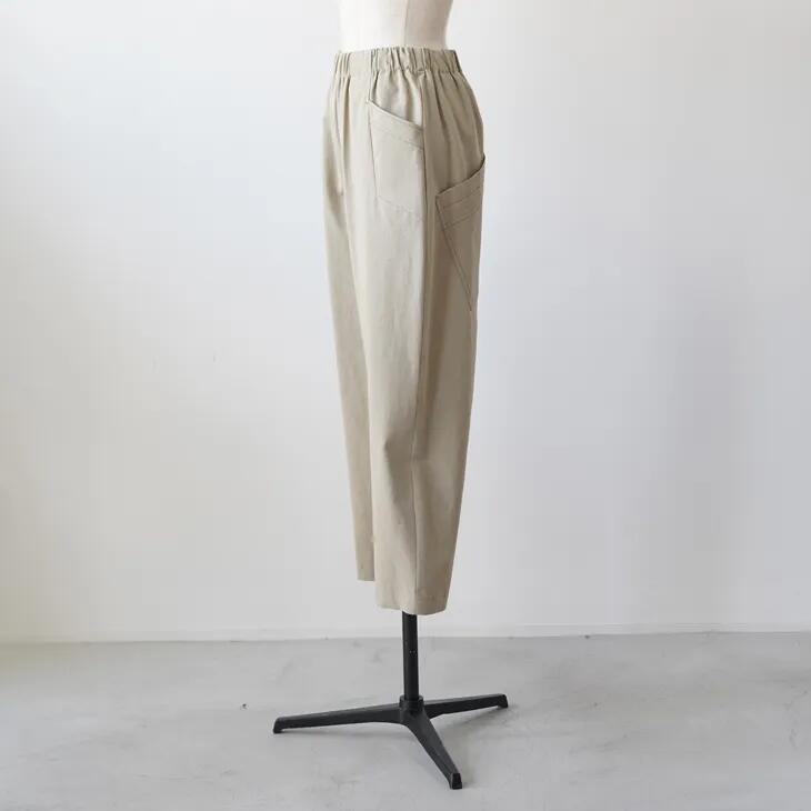 【SALE セール】frescute (フレスキュート) | アンティークバーバリー東炊き加工 エッグパンツ (ベージュ) size 38 | ボトムス｜北欧雑貨と音楽 HAFEN ハーフェン