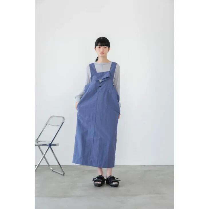 sneeuw (スニュウ) | フォルデッドジャンパースカート (purple) one size | レディース ジャンスカ 26ss 17,666円