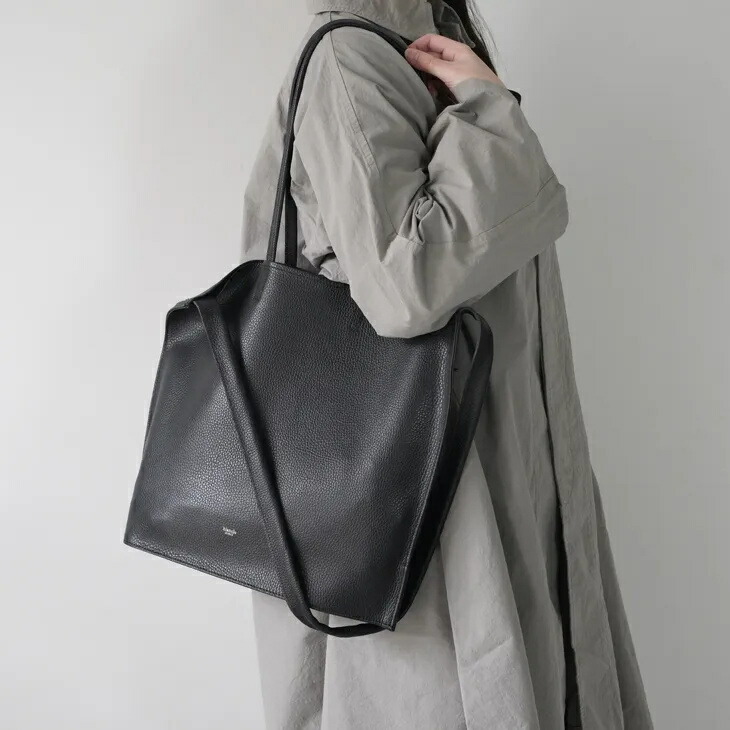 blancle (ブランクレ) | S.LEATHER GUSSETTE 2WAY BAG (black) | ショルダーバッグ レザーショルダー ブラック