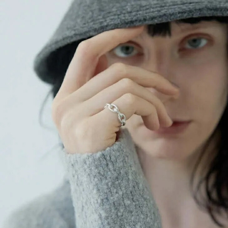[aura] (オーラ) | THICK CHAIN PINKY RING (silver) | アクセサリー リング シルバー SILVER925｜北欧雑貨と音楽 HAFEN ハーフェン 12,322円