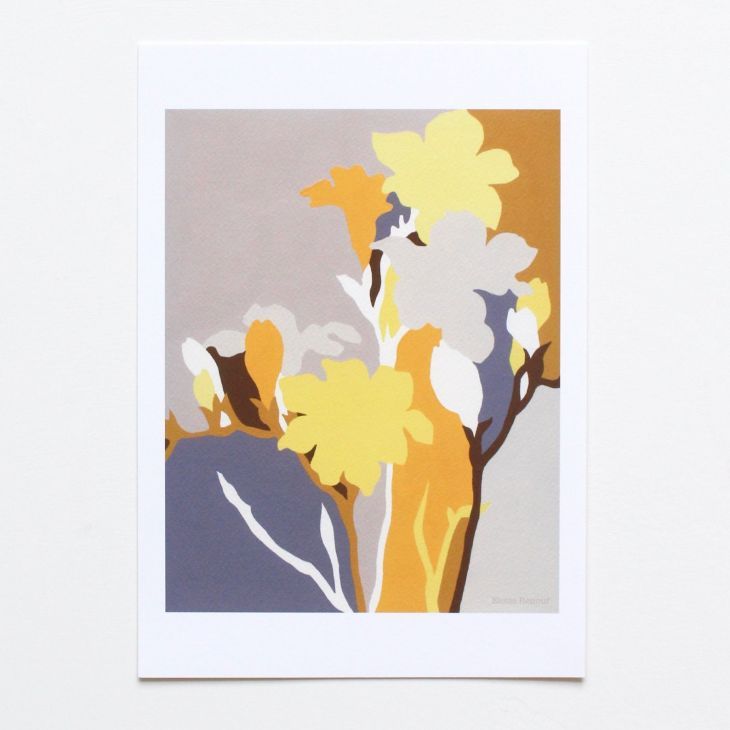 Eloise Renouf Freesias Yellow A3 アートプリント ポスター 北欧 インテリア ボタニカル アブストラクト Antaraglobal Org