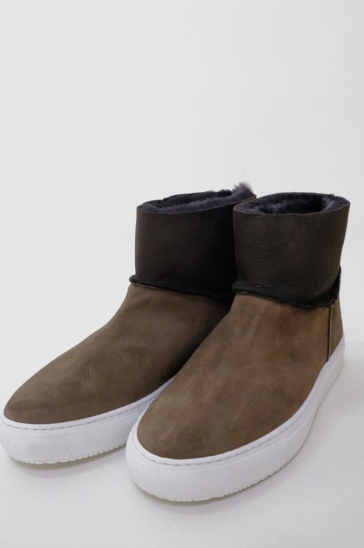 【SALE セール】Dell' Arte (デラールテ) | mouton sneaker boots (taupe) | スニーカーブーツ 38 (24cm)画像