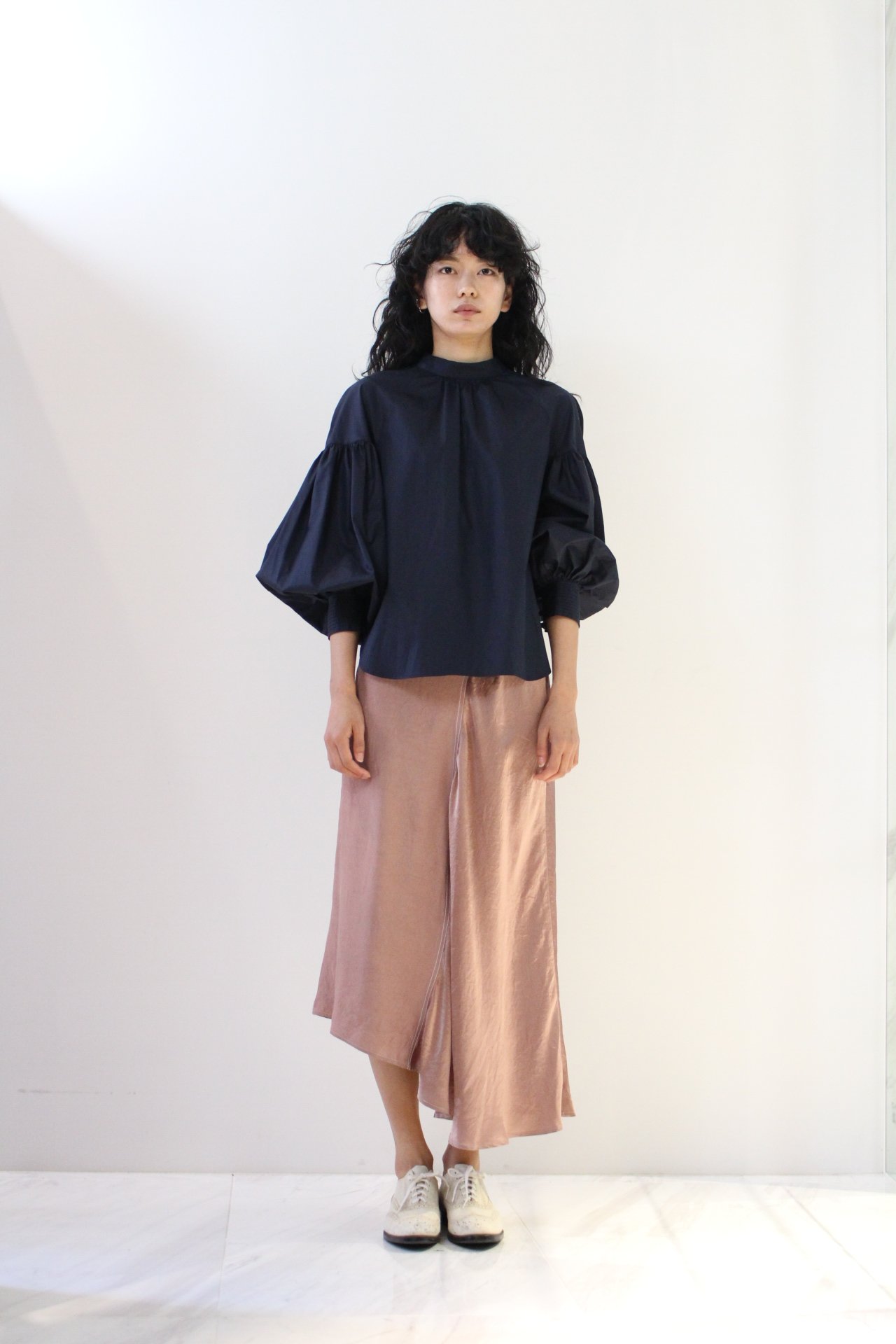 rikolekt | LUSTER BLOUSE (pink) | トップス【  リコレクト シンプル おしゃれ ブラウス 長袖】 楽天市場】【SALE セール】rikolekt | LUSTER BLOUSE (pink