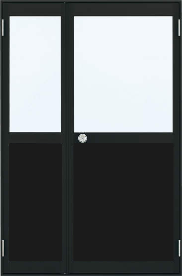 楽天市場】アルミサッシ YKK 内付 勝手口 框ドア 両開き W1690×H1840