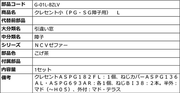 売れ筋】 G-01L-BZLV LIXIL リクシル トステム サッシ 引違い錠 クレセント 左側用 ネジカバー有り www.tsujide.co.jp