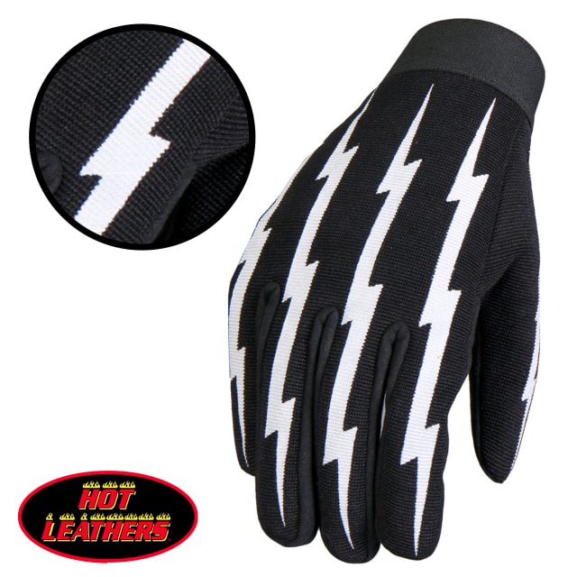 【楽天市場】日本未発売!米国直輸入!セール価格! ホットレザー ブラック ライトニングボルト メカニック グローブ [Black