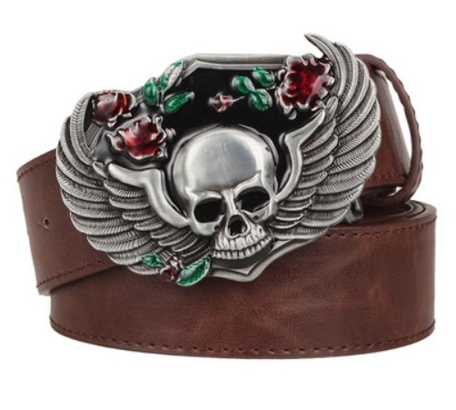 楽天市場】全2色！ スコーピオンレザーベルト メンズ PUレザー ベルト