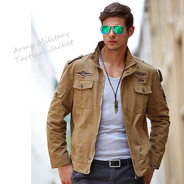 日本未発売! [Army Military Tactical Jacket] アーミー・ミリタリー・タクティカル・ジャケット! 全３色! メンズ  アウター ブルゾン ジャンパー コート 上着 フライトジャケット 大きいサイズ ブラック ミリタリーグリーン カーキ バイクに! コート・ジャケット  elita ...