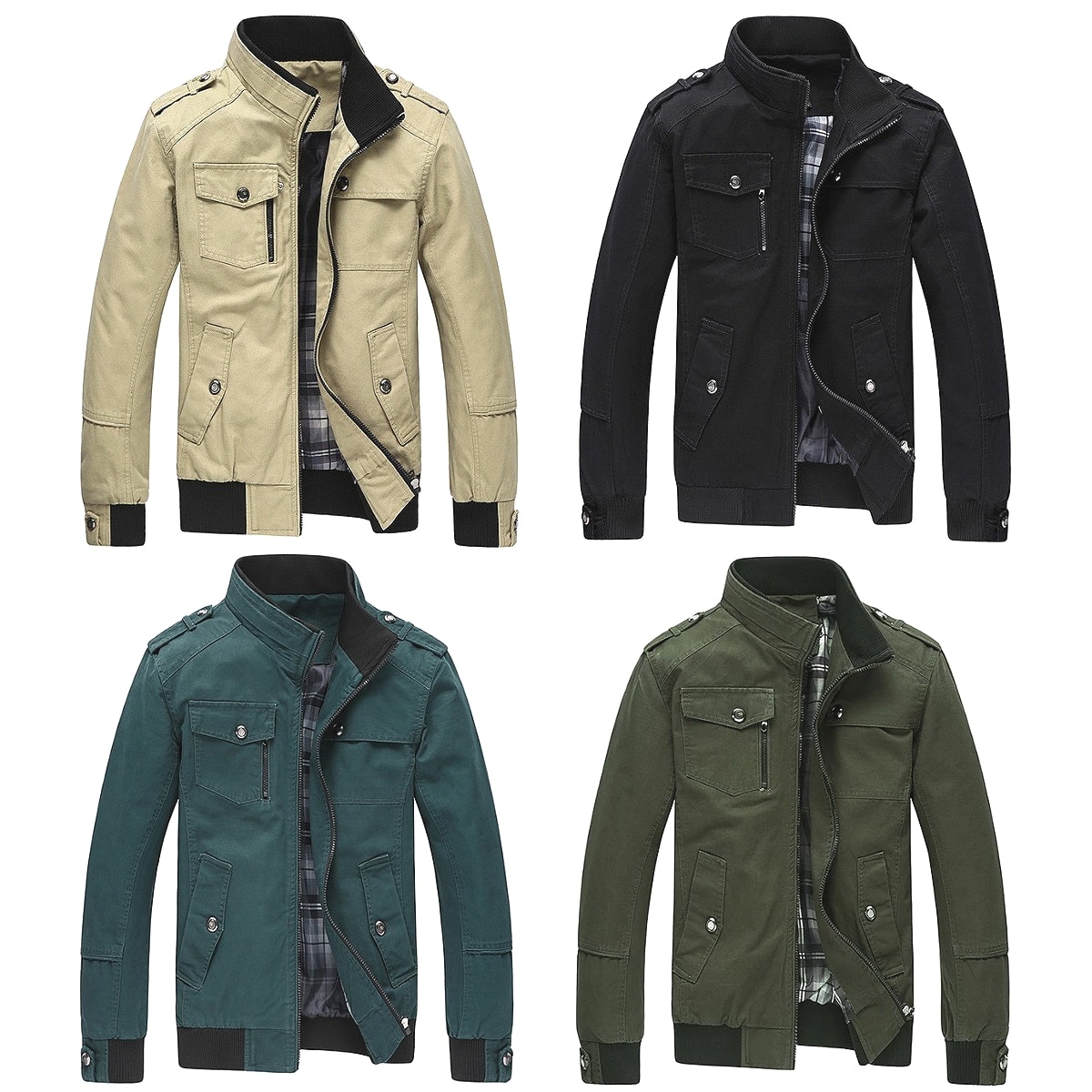 291295HOMME ミリタリー ラクーンファー ボア コーティングジャケット 楽天市場】全4色! 5サイズ! [Men's Military Cargo Jacket