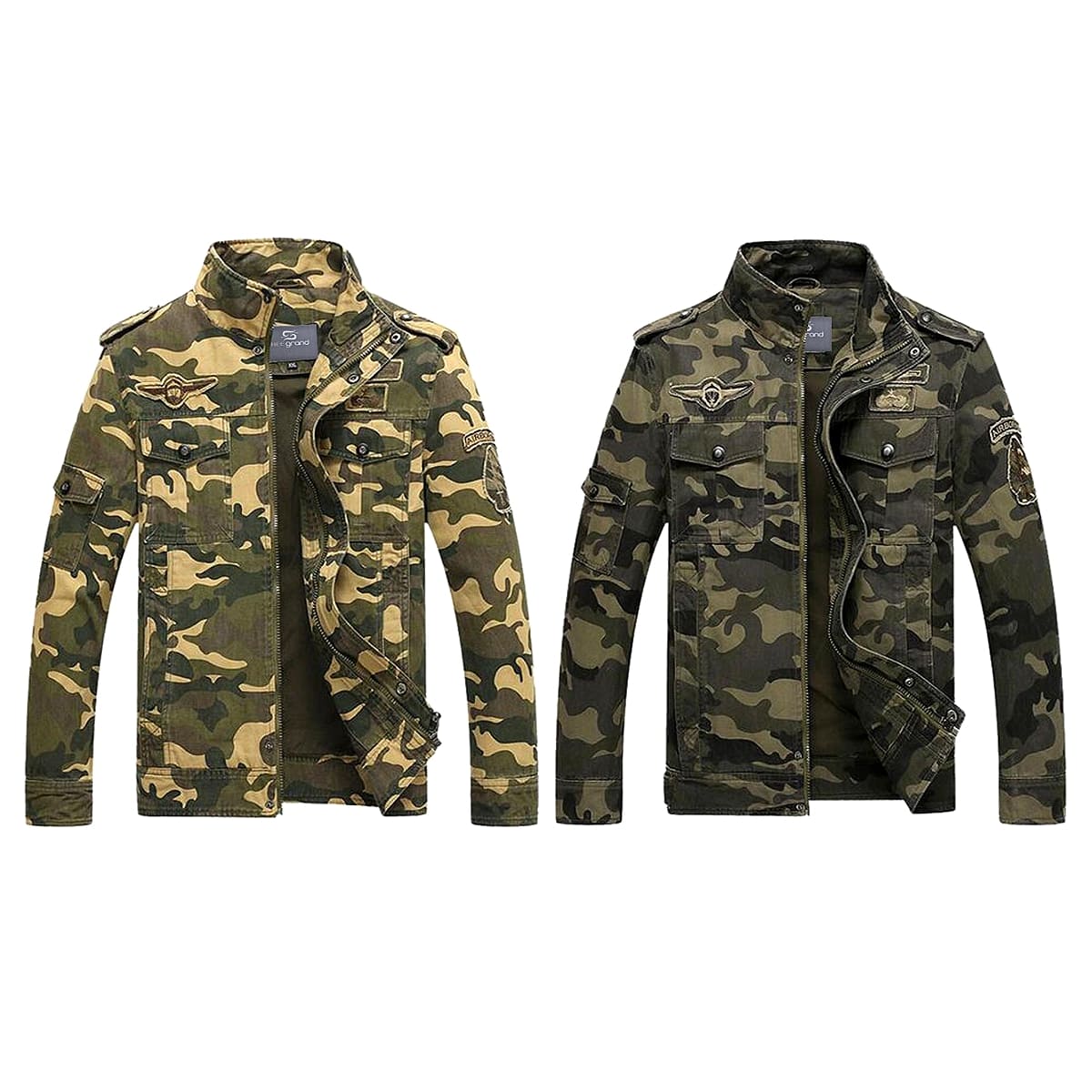 楽天市場 送料無料 全2色 6サイズ Men S Military Tactical Camouflage Jacket メンズ ミリタリータクティカルカモフラージュジャケット ボンバージャケット Gジャン デニムジャケット 迷彩 ジャンパー ブルゾン コート アウター Ma 1 サバゲー バイクに