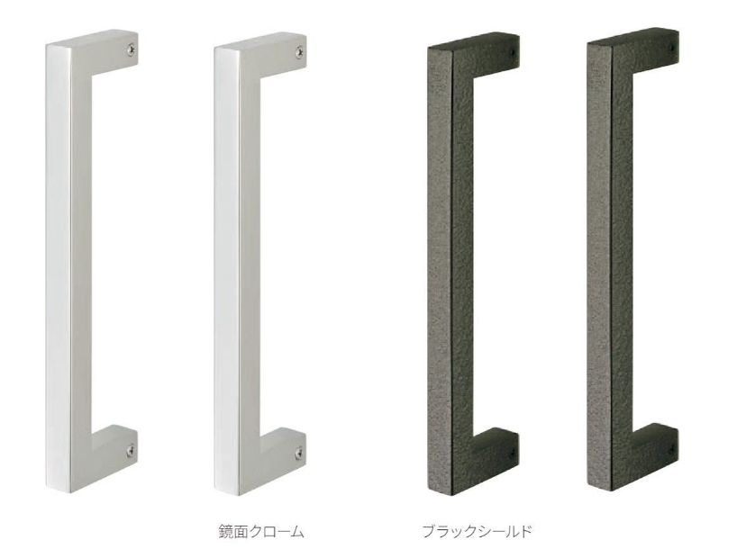 ドア用取っ手　ステンレス製　19角ドアハンドル 　500サイズ　両面用｜バーズ・ソウル 16,280円