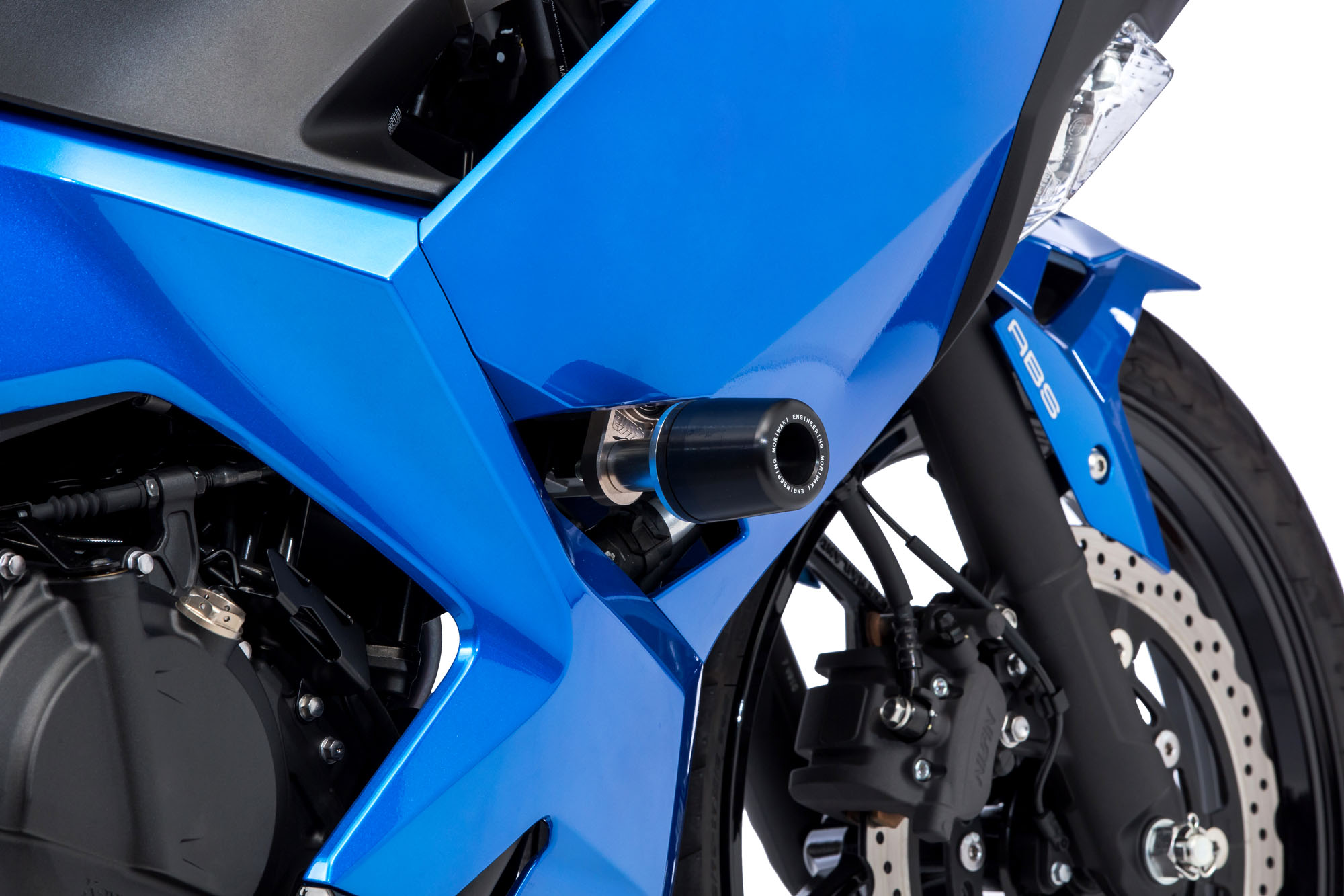 MORIWAKI/モリワキ Ninja250 18-22、Z250 19-22、 Ninja400 18-22/23、Z400 19-22/23 SKID PAD/スキッドパッド BLACK (品番 05030-21251-00)|HCM 店