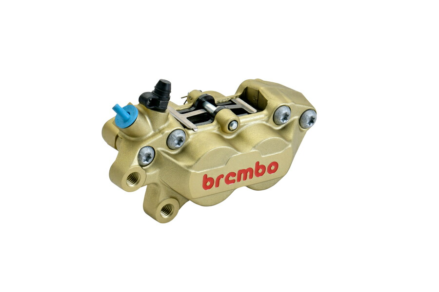 brembo/ブレンボ Axial 4Pキャリパー GLD キャスト 左用40mmピッチ/赤ロゴ|HCM 店