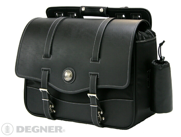 【ﾃﾞｸﾞﾅｰWEB正規代理店】 DEGNER/ﾃﾞｸﾞﾅｰ ﾅｲﾛﾝ ｻﾄﾞﾙﾊﾞｯｸﾞ ﾎﾞﾄﾙﾎﾙﾀﾞｰ付き ﾌﾞﾗｯｸ ( NB-10 )