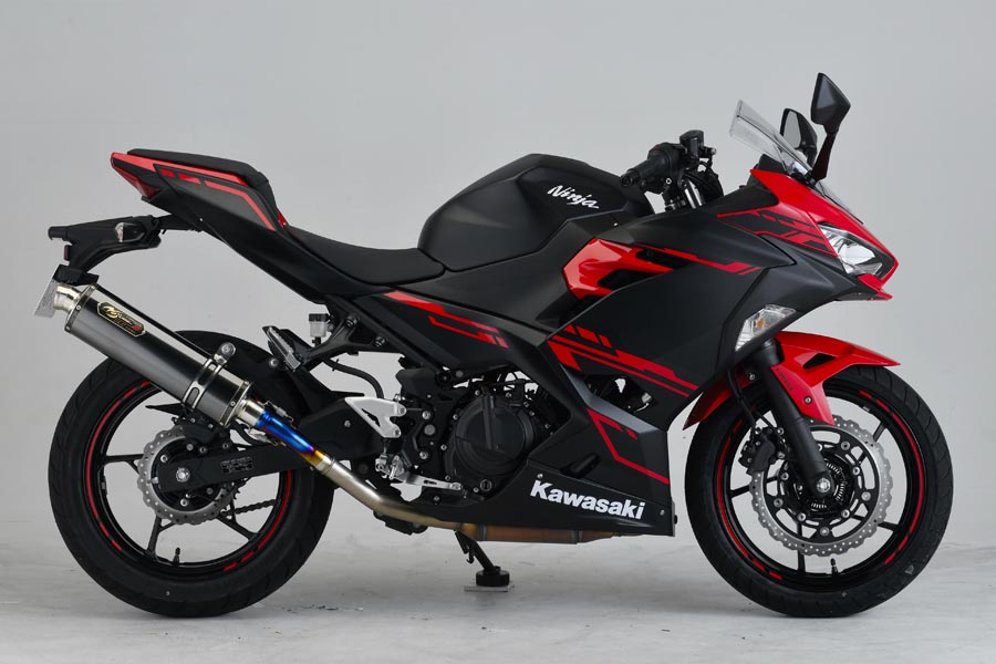 NOJIMA/ノジマ　GTミドル スリップオン DLC-TI Ninja250/400 18-21　NMS656SGTMD-CLK