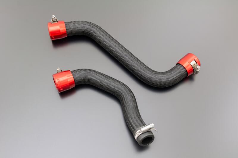 【PMC.Inc】 ブラックメッシュラジエターチューブセット レッド 189-2611B|HCM 店