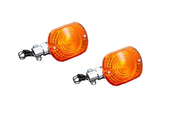 【PMC.Inc】 Z1000MK2/Z750FXタイプ ウインカーASSY リア オレンジ（2個セット） (品番 196-1221 )