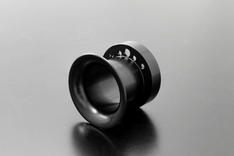 【PMC.Inc】 ｱﾙﾐﾌｧﾝﾈﾙCR小型/ｼｮｰﾄ45mm　漆黒ﾒｯｷ　133-2011