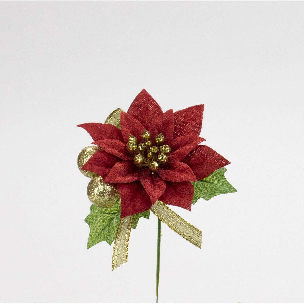 【商談中】クリスマスインテリアピック⭐リボン⭐室内用⭐フラワーアレンジメント❣️ ポインセチアとワイヤーボックスのオブジェ風フラワーアレンジメント