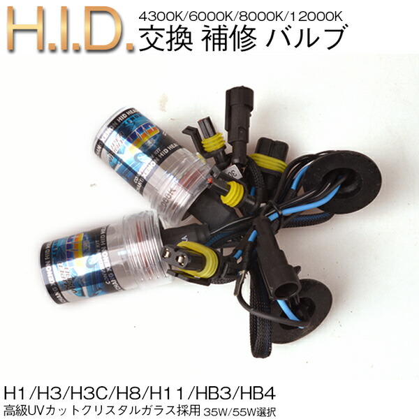 楽天市場】爆光 75W/100W兼用☆HID 補修交換用 バルブ H1 H3 H7 HB4 H8 H11 D2R/S/C 6000K/8000K  hidpartbulb75w : ハートシステム