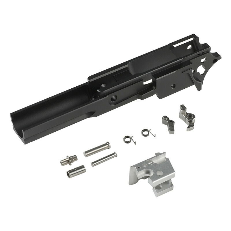 5KU CNCアルミ削り出し 3.9インチ ミドルフレーム Type3 Black (東京マルイハイキャパシリーズ適合)