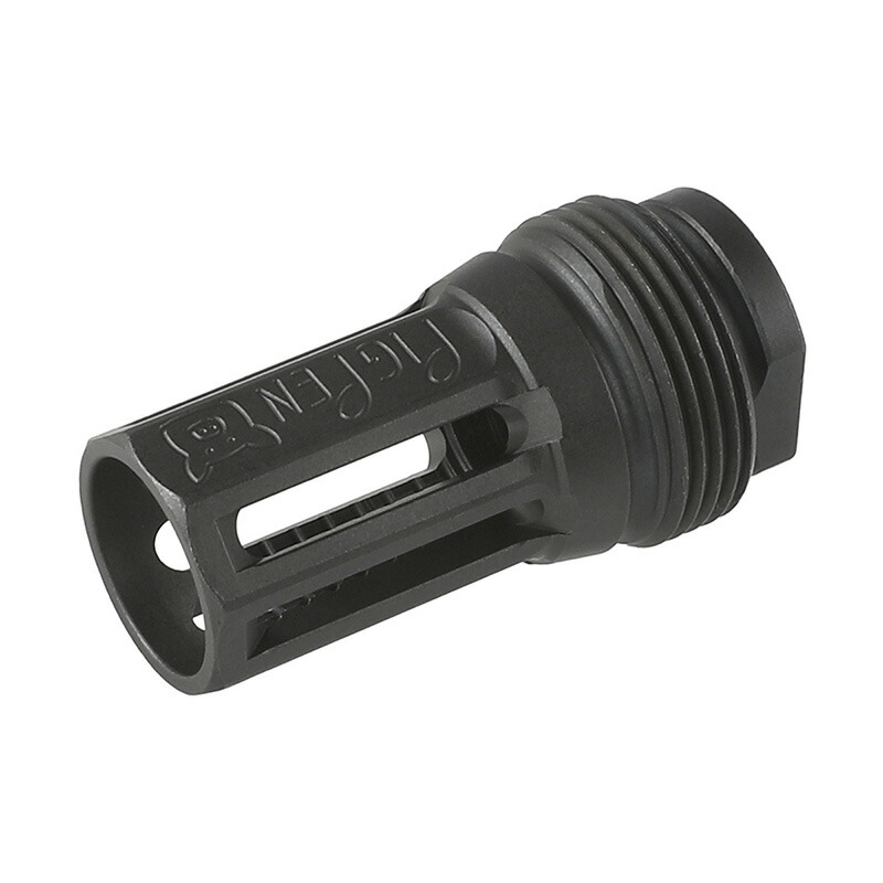 Airsoft Artisan SCI-SIX NOVESKE タイプ フラッシュハイダー CGS SCI-SIX サイレンサー 適合 14mm逆ネジ Black