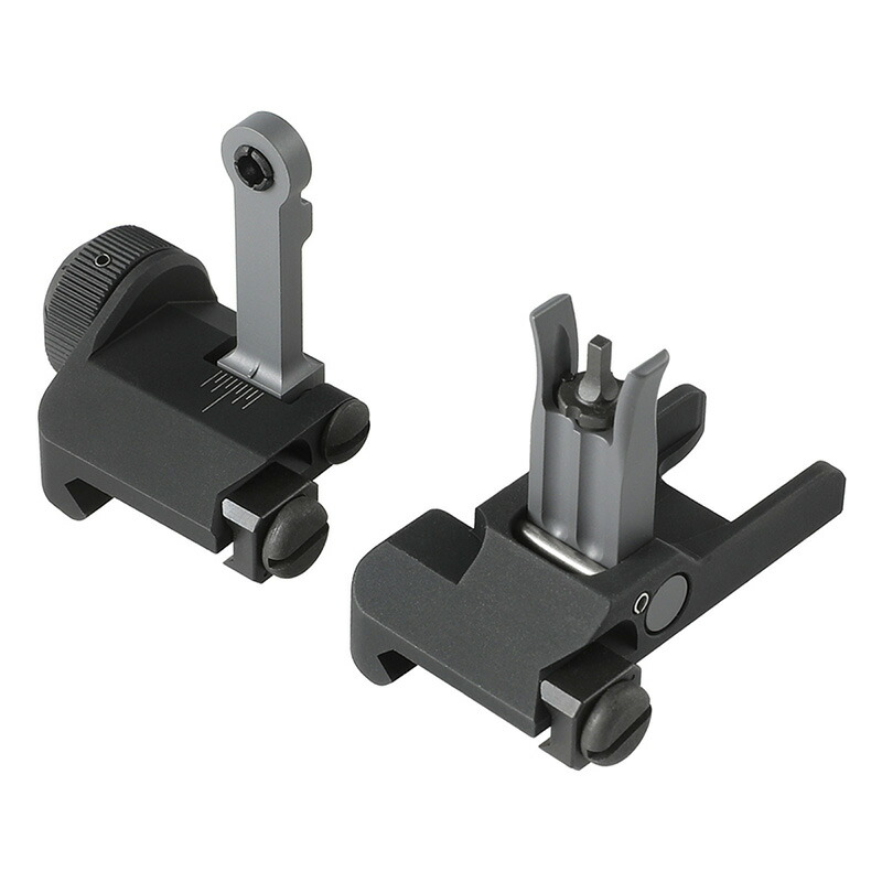 BJ Tac KAC 300M タイプ フリップアップ フロントリア サイト BK 20mmレール対応