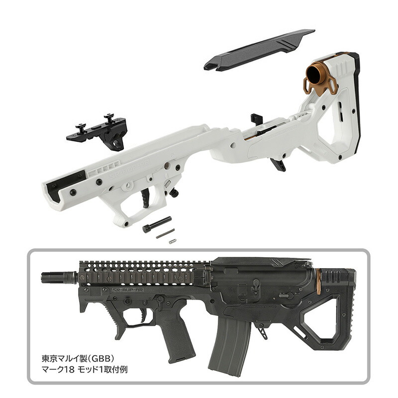 東京マルイglock対応 SRU ベクター型のカービンキット SRU 東京マルイグロック対応PDW P3カービンキット BK