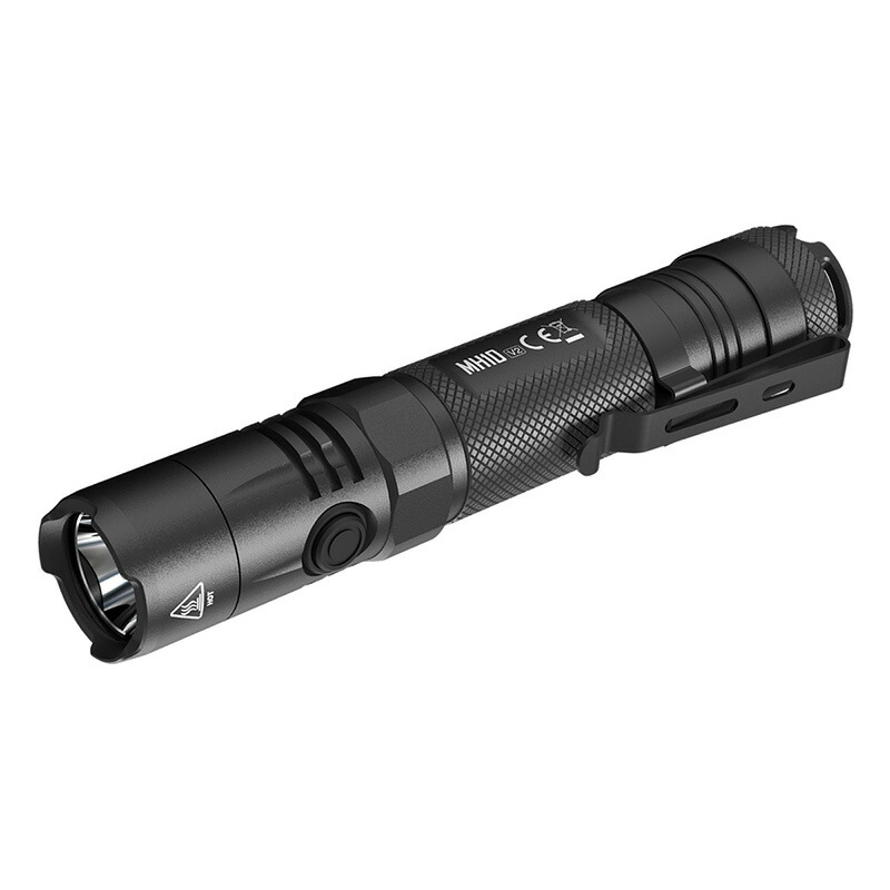 NITECORE(ナイトコア) MH10 V2 フラッシュライト 最大1200ルーメン/202m照射 Type-C 充電 ポータブルライト LEDライド 懐中電灯 EDCライト タクティカルライト