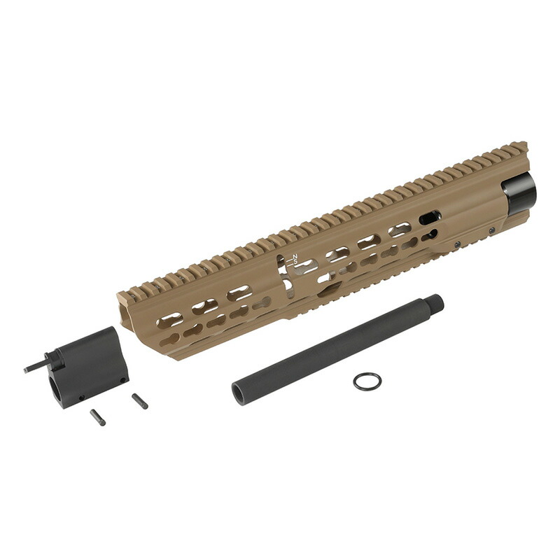 Airsoft Artisan HK417P 14.5 インチ Key-Mod ハンドガード 東京マルイ次世代電動ガン HK417 対応 Dark Earth｜H．T．G．店