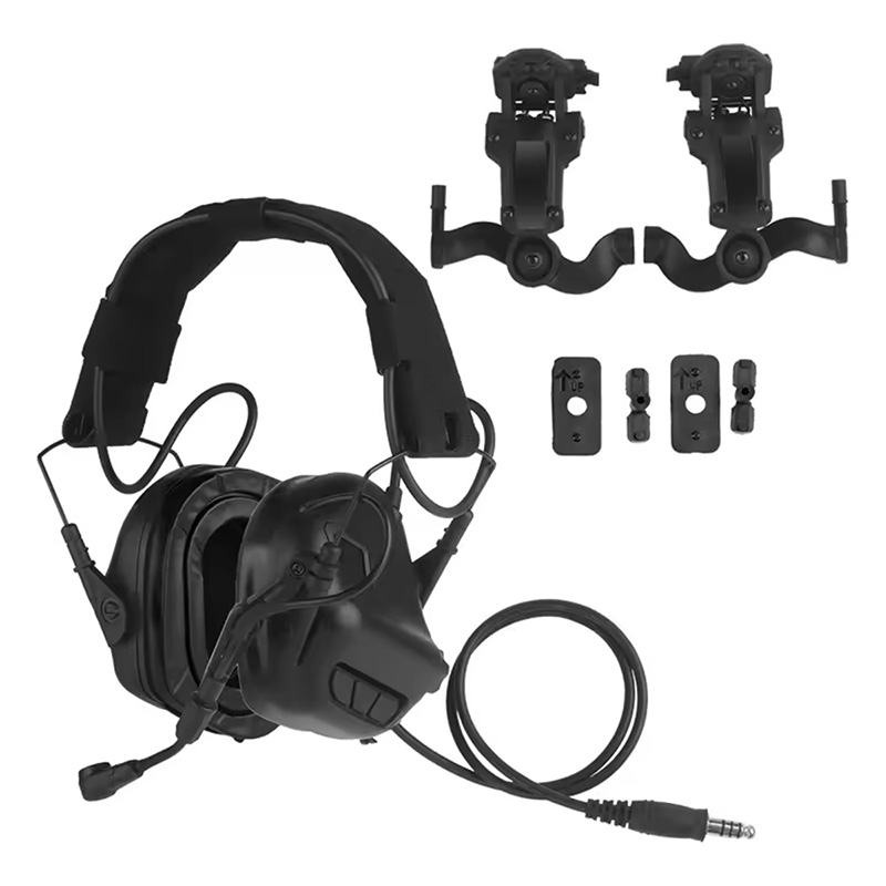 WoSporT OPタイプ タクティカル ノイズリダイレクション ヘッドセット Black